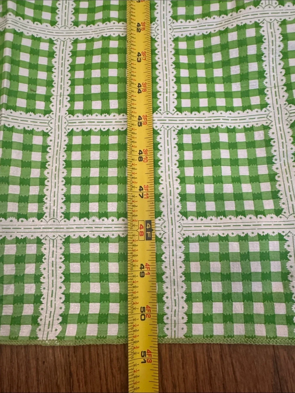Vintage outdoor tablecloth.  74”x51.5”